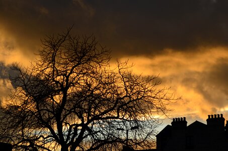 Sun red night