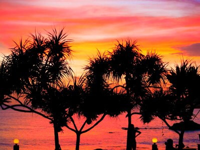 Backlight bay beach photo