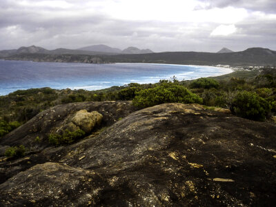 Bay and landscape at Cape Le Grand National Park, Western Australia photo