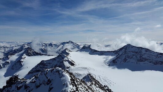 Alpine panorama panorama summit photo