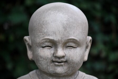 Close up meditation zen photo