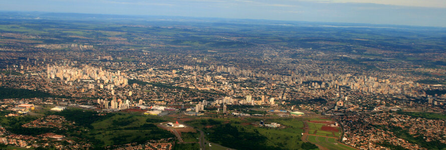 Panorama of Goiânia in Brazil photo