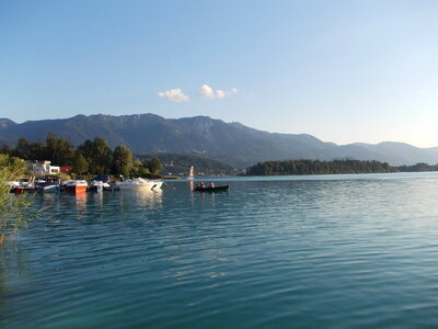 View To Ossiach From Ship At Lake Ossiach photo