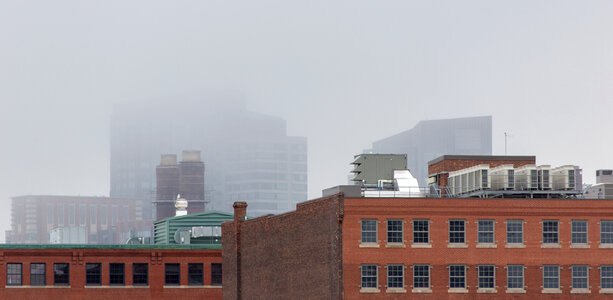 City Fog Buildings photo