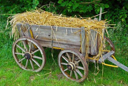 Hay wagon cart towbar photo