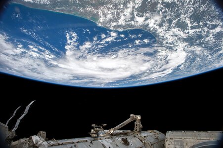 Cosmos ship international space station photo