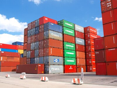 Cargo container container ship goods photo