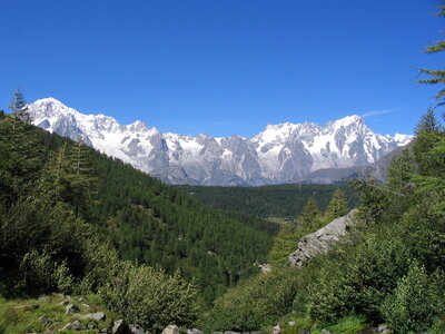 Mont Blanc mountain massif photo