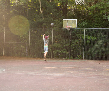 Basketball Game Outdoors photo