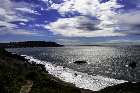Marshall Beach from the Trail in San Francisco, California photo