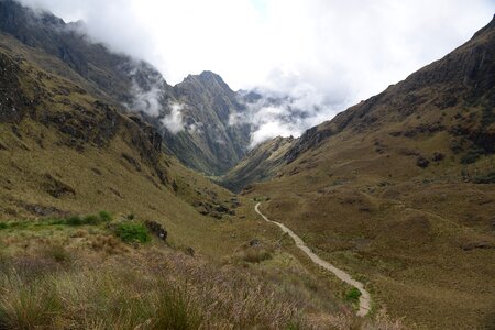 Inca trail to Machu Picchu, Cusco, Peru photo