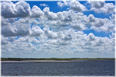 Blue water sea photo