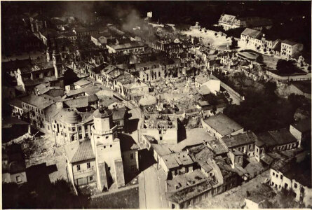 City of Wieluń, after bombing by the Luftwaffe during World War II photo