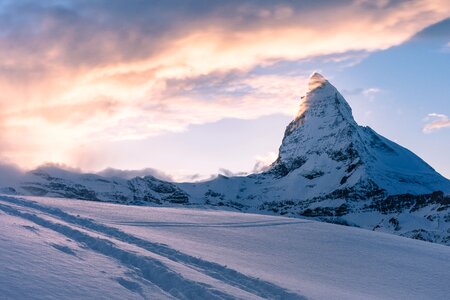 Alps zermatt peak photo