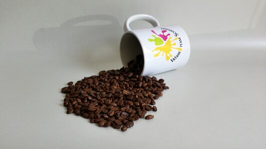 Coffee mugs beans cozy photo
