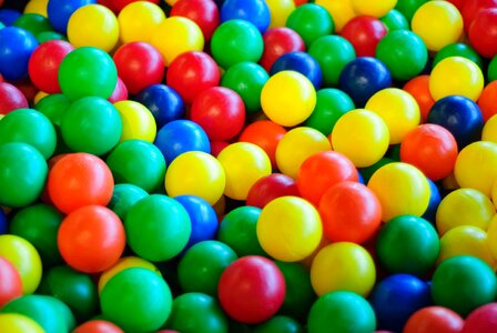 Round plastic colorful