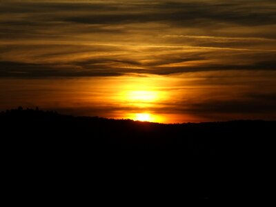 Afterglow evening sky abendstimmung