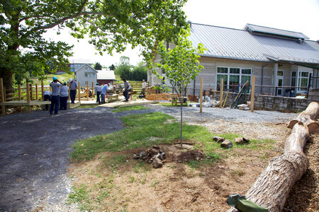 Construction of outdoor classroom-2