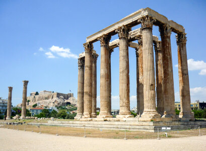 Temple of Zeus, Olympia, Athens, Greece. photo