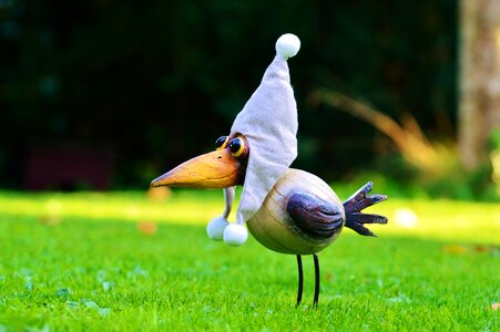Funny bobble crow