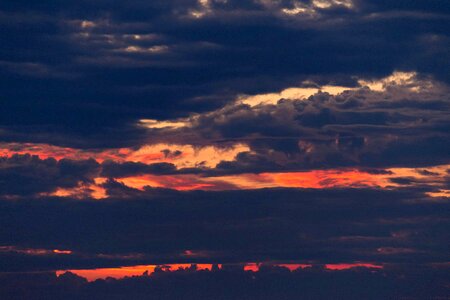 Airplane atmosphere cloud photo