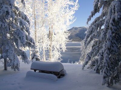 Canada winter deep snow photo