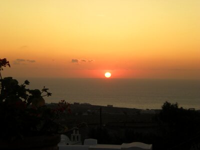Greek island greece sunset