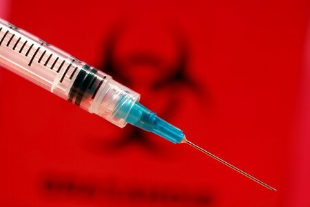 Needle plastic syringe photo