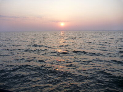 Sunset Sea Water photo