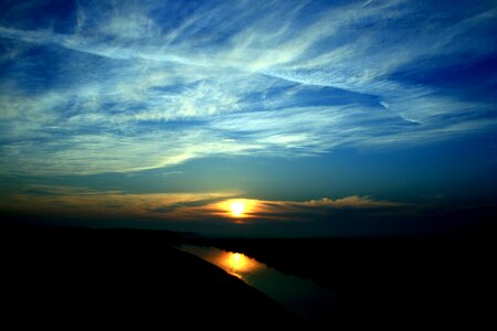 Cloud reflection in the evening