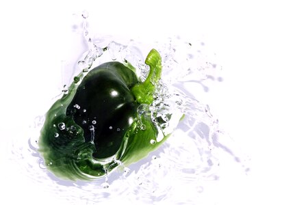 Healthy green pepper photo