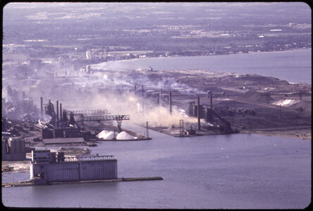 Steel production at Bethlehem Steel in Buffalo, New York photo