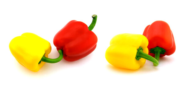Yellow and Red Peppers photo
