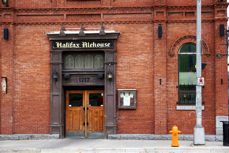 Halifax Alehouse door in Nova Scotia photo