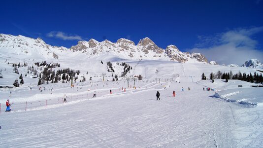 Italy the alps skis photo
