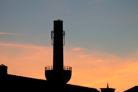 Chimney sunset abendstimmung