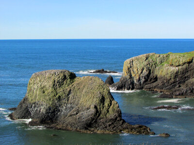 Yaquina head rocks in Oregon photo