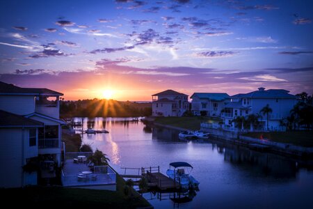 Gulf clouds sunstar photo