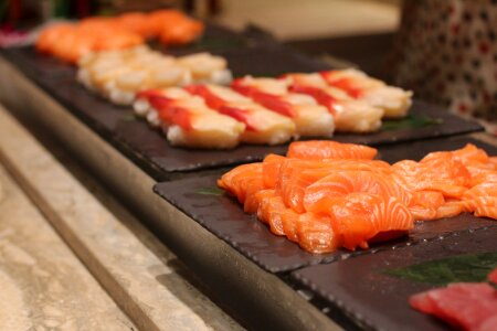 Raw sushi japanese photo