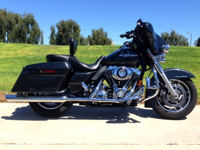 Harley street-glide motorcycle