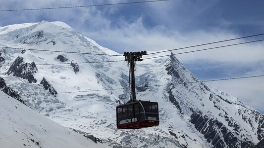 Mont blanc cable car chamonix photo