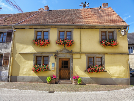 Village buildings street