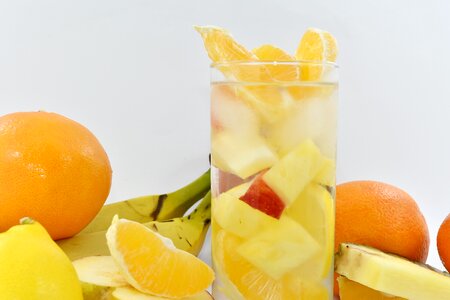 Cold Water fruit juice oranges photo