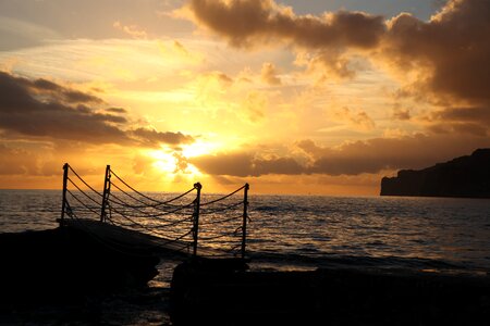 Sunset mallorca sea