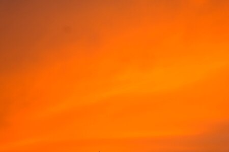 Evening sky orange colored photo