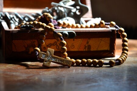 Beads christian cross
