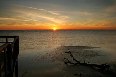 Sunset at Aransas National Wildlife Refuge photo