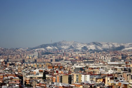 Cityscape of Barcelona Spain photo