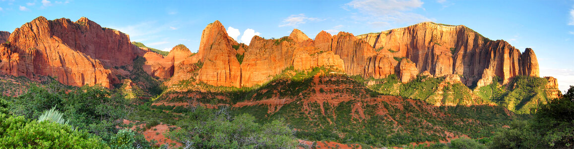 Kolob Canyons in Zion National Park landscape in Utah photo