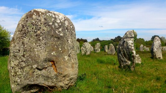 Carnac Stones Brittany Megalith Megalithic Ancient photo